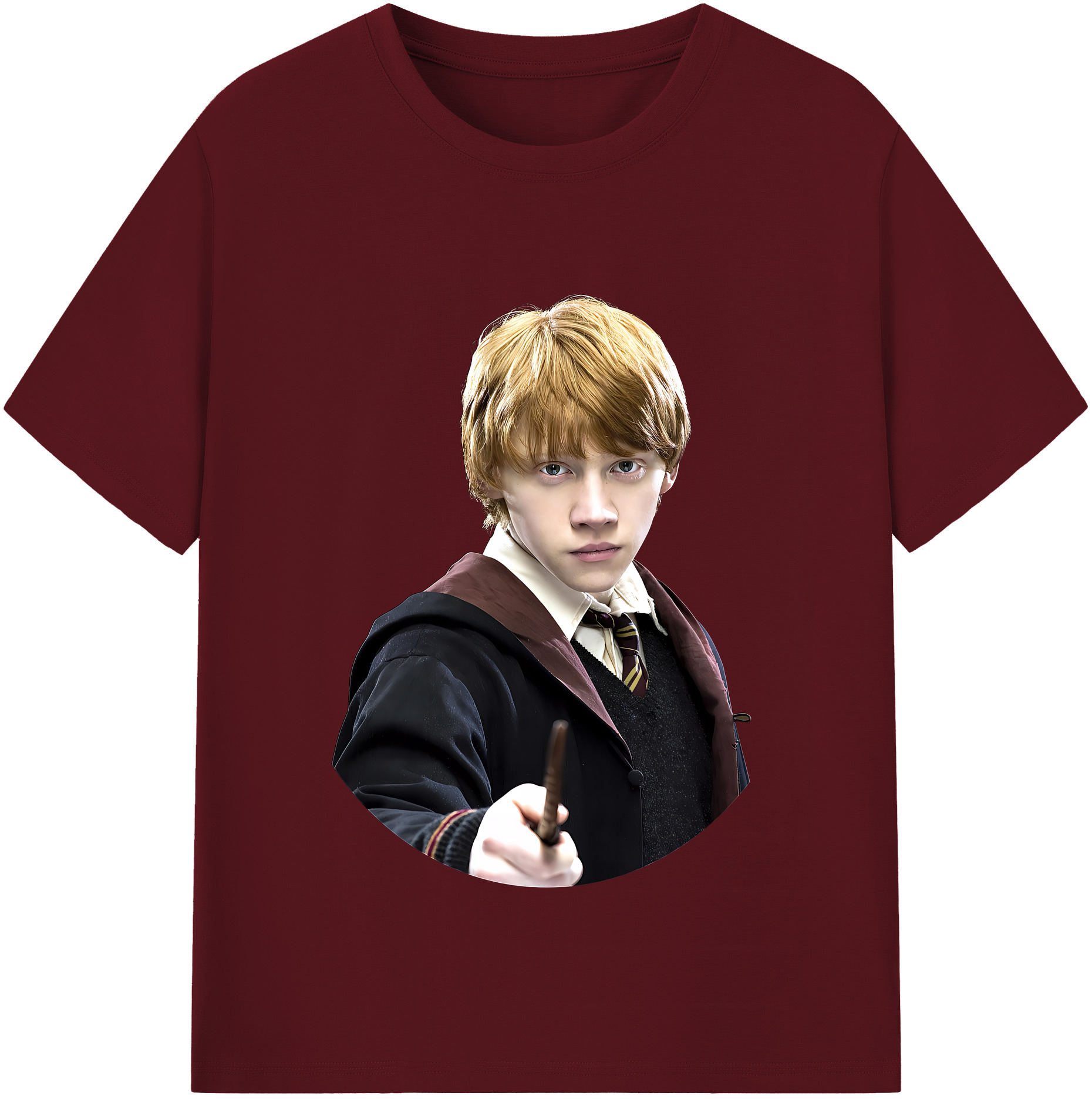 （画像用） Harry Potter ハリー・ポッターシリーズ 綿100％半袖Tシャツ（フロントプリント）